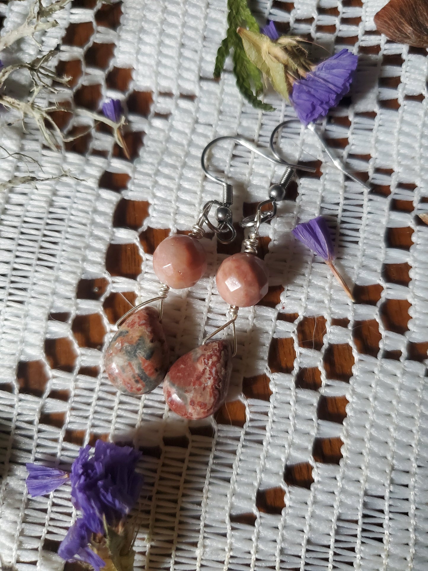 Leopardskin Jasper w/ red adventurine