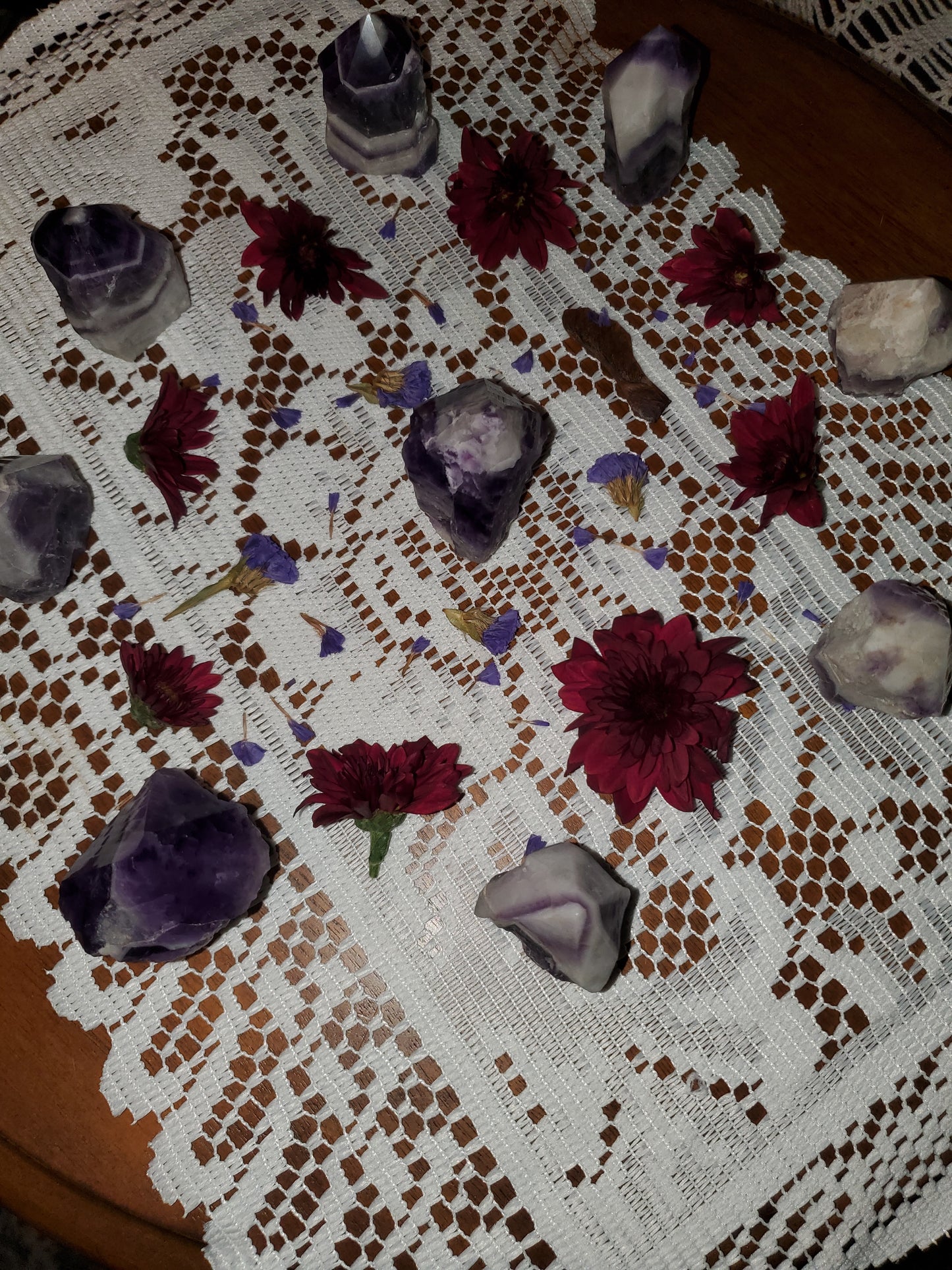 Chevron Amethyst Points