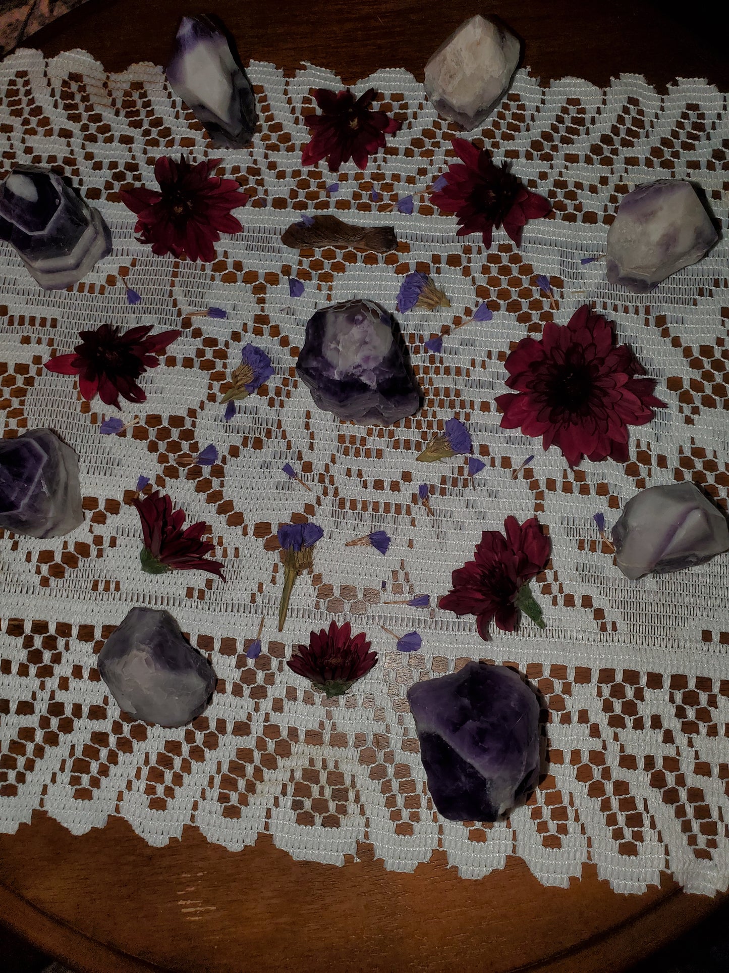 Chevron Amethyst Points