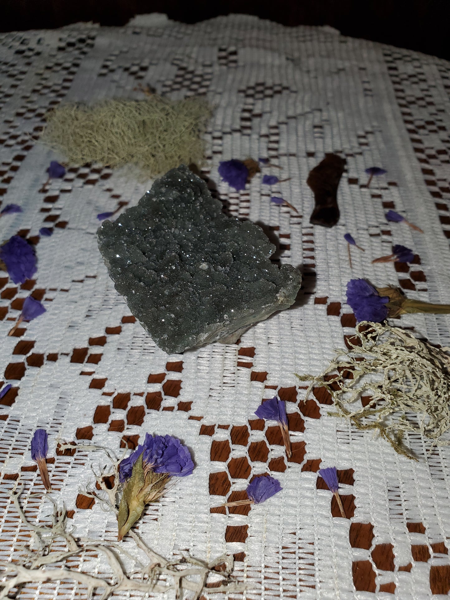 Rainbow Amethyst clusters