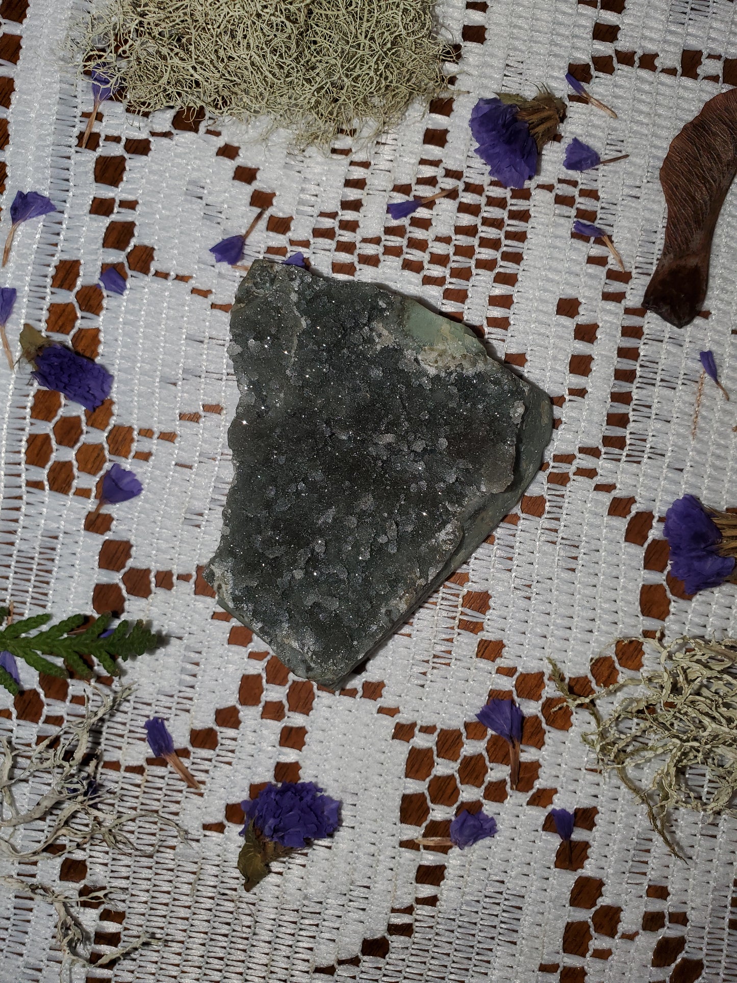 Rainbow Amethyst clusters