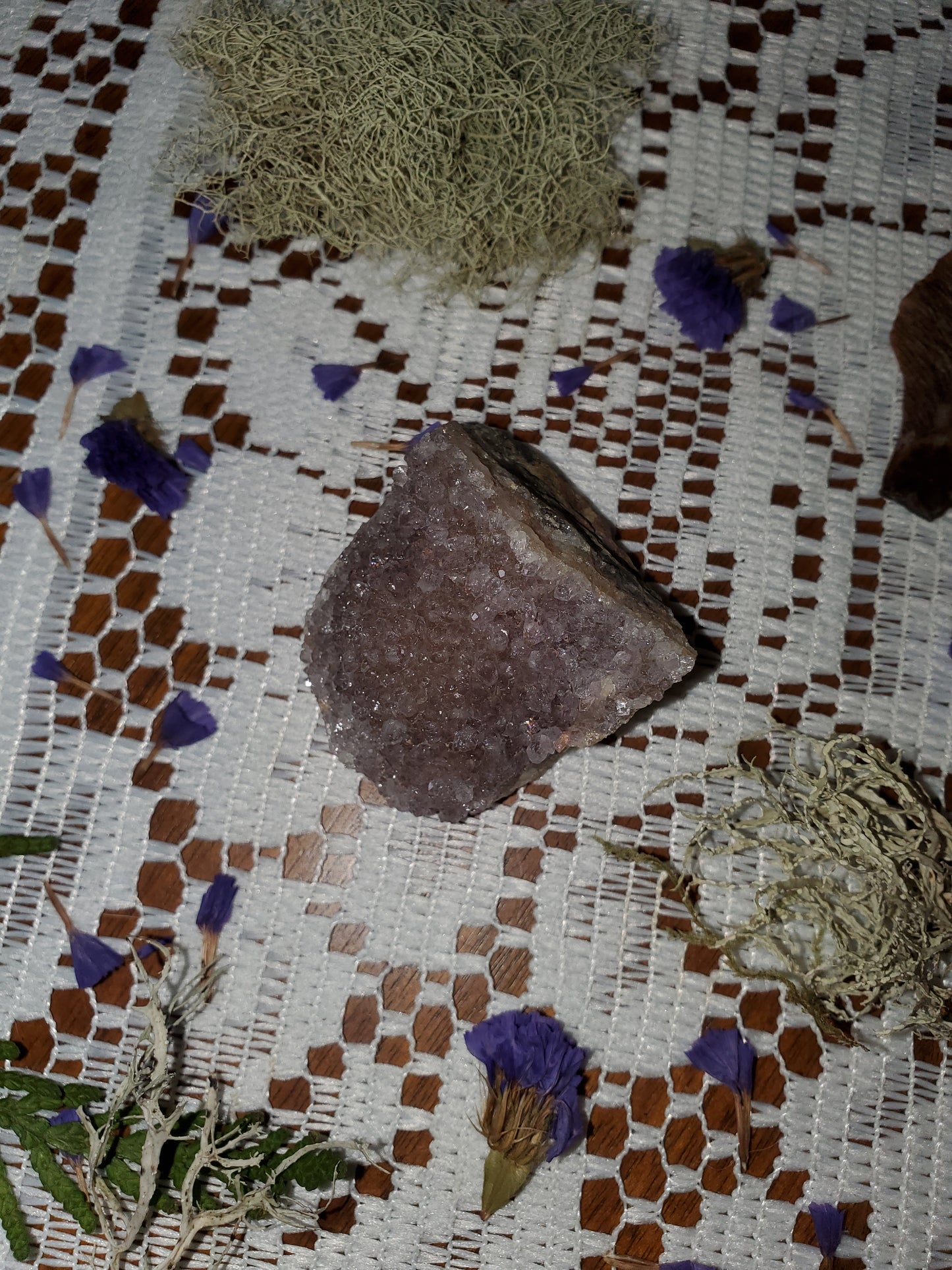 Rainbow Amethyst clusters