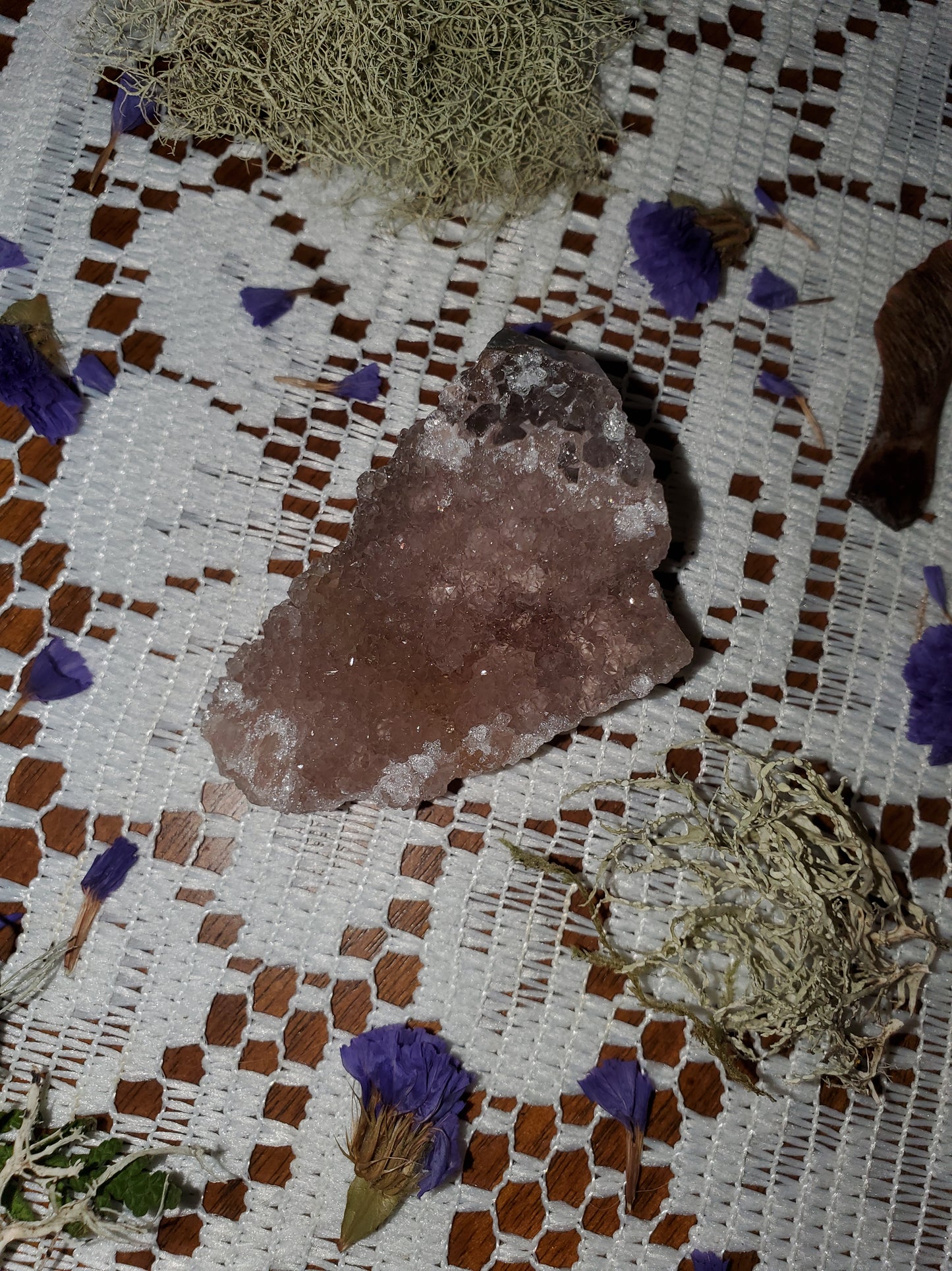 Rainbow Amethyst clusters