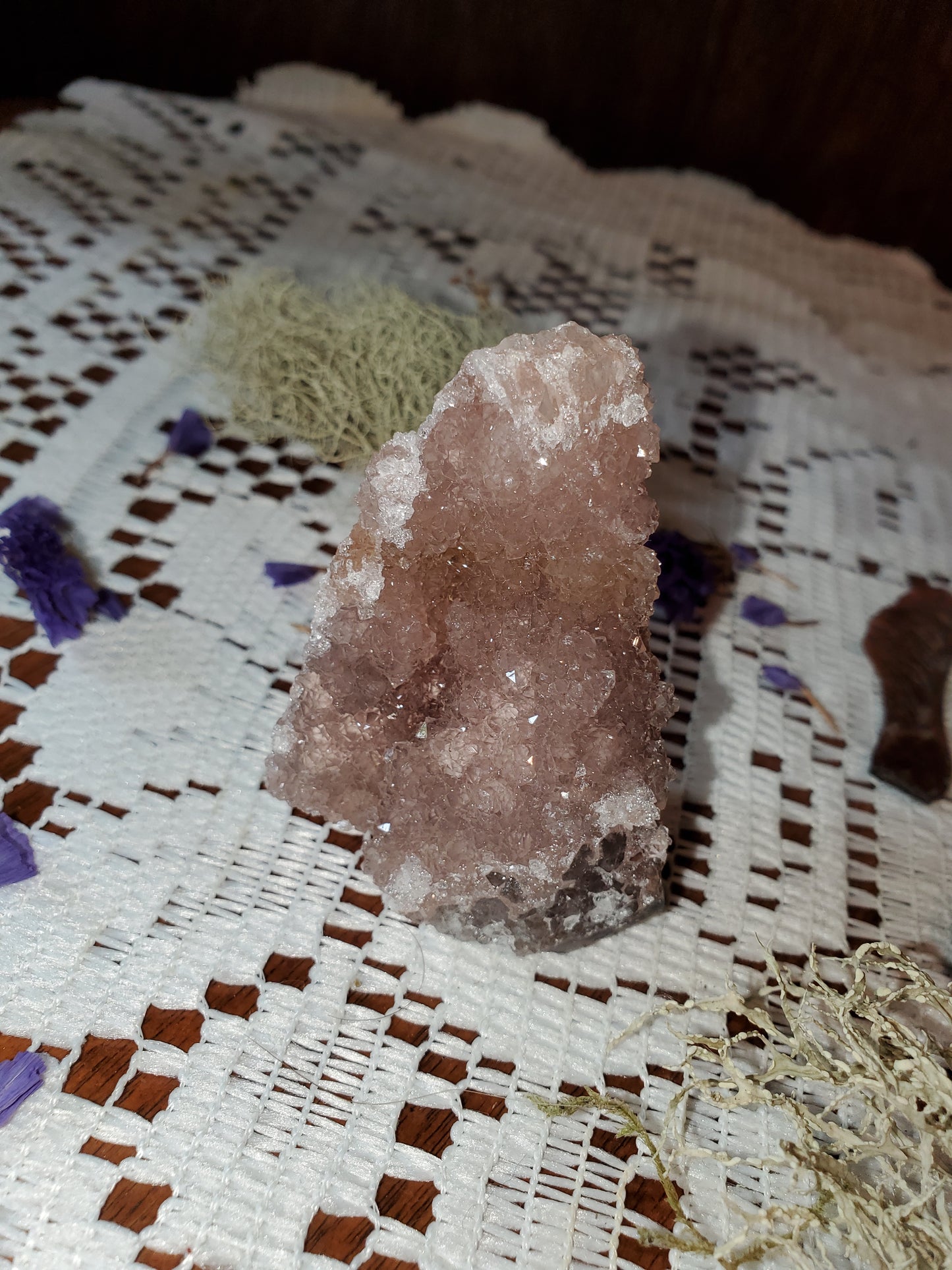 Rainbow Amethyst clusters