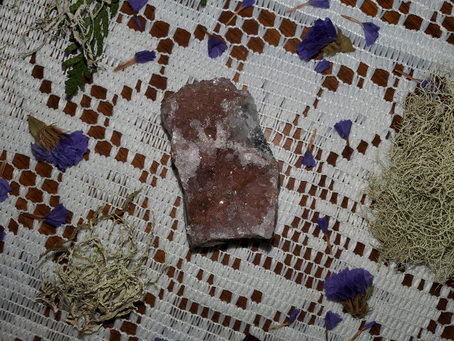 Rainbow Amethyst clusters