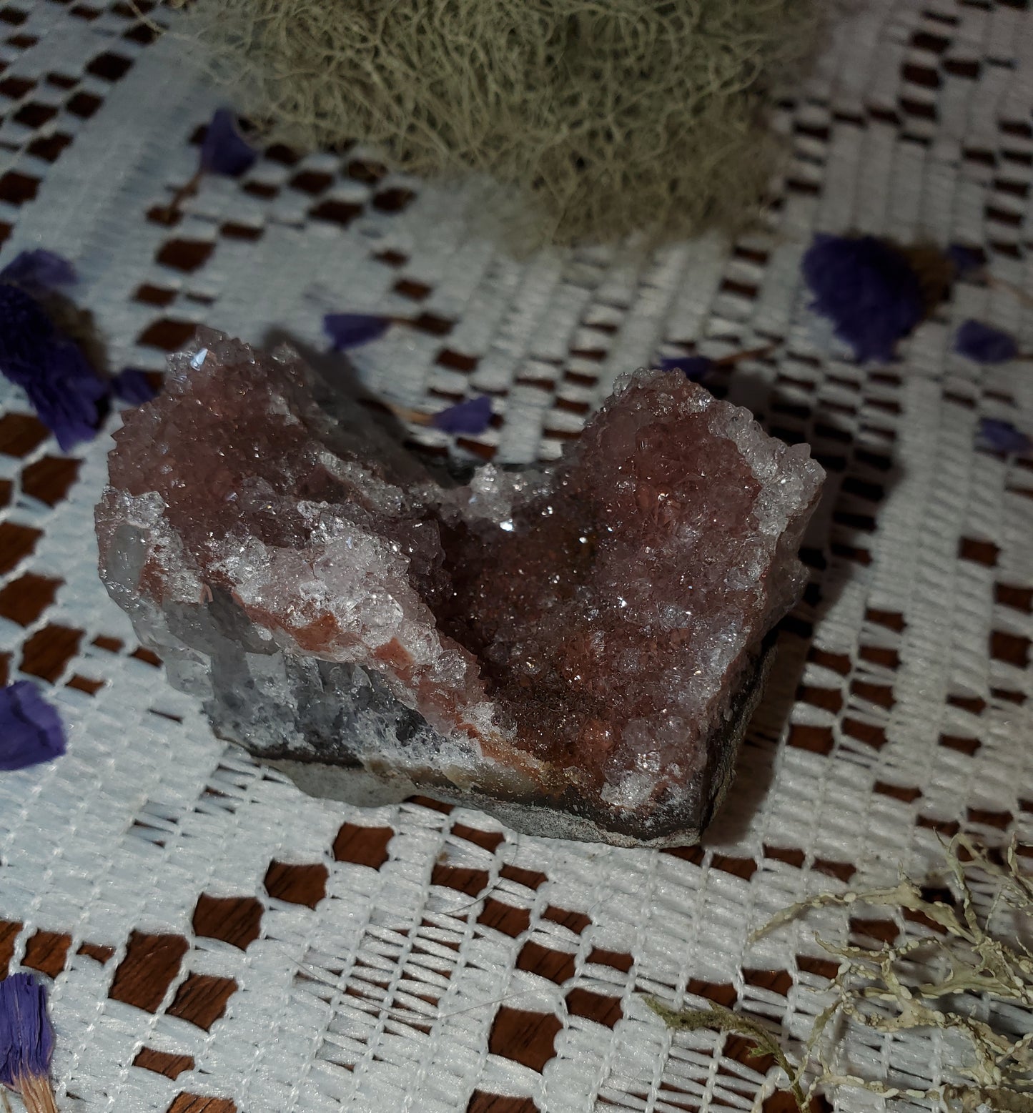 Rainbow Amethyst clusters