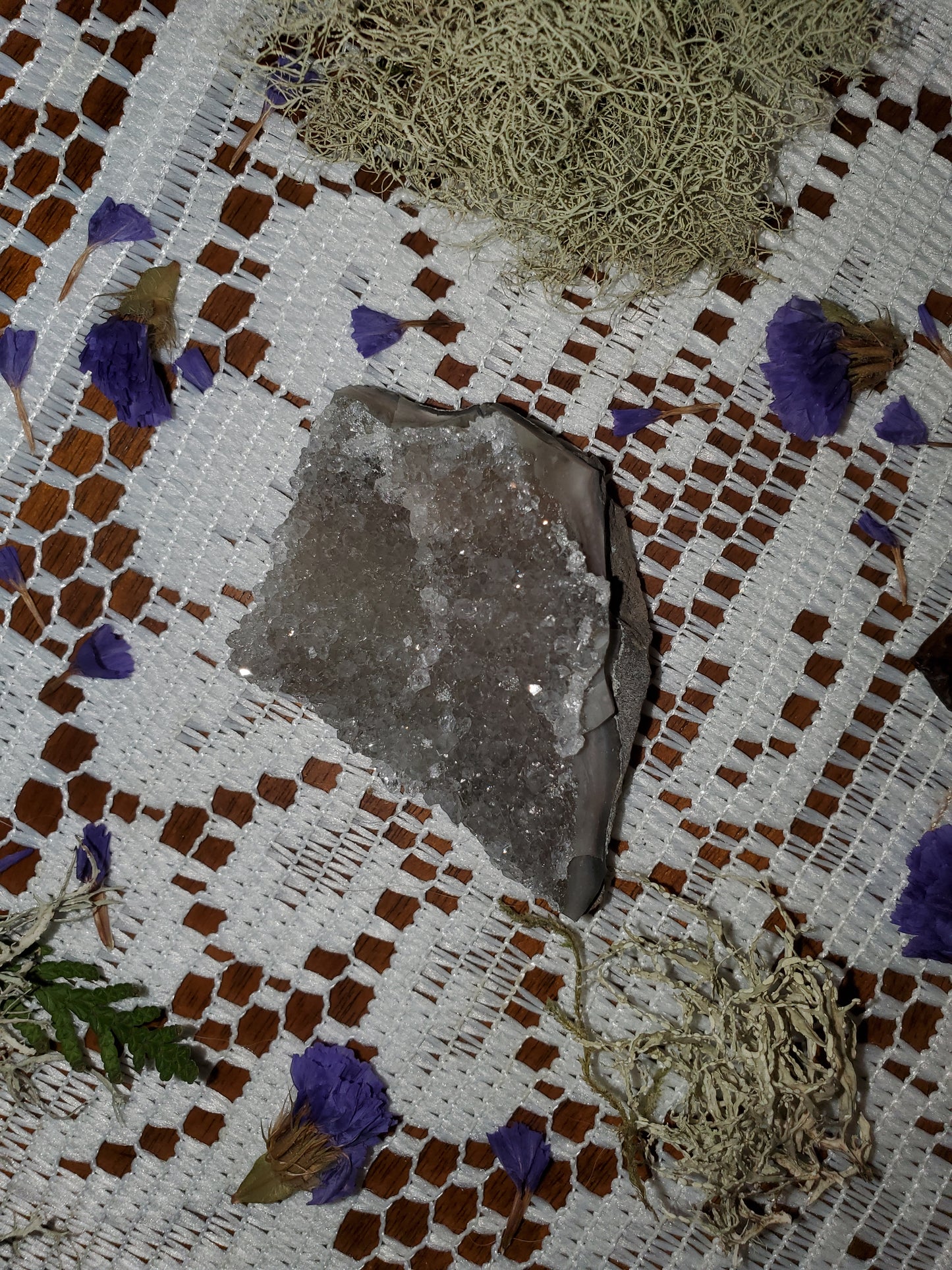 Rainbow Amethyst clusters