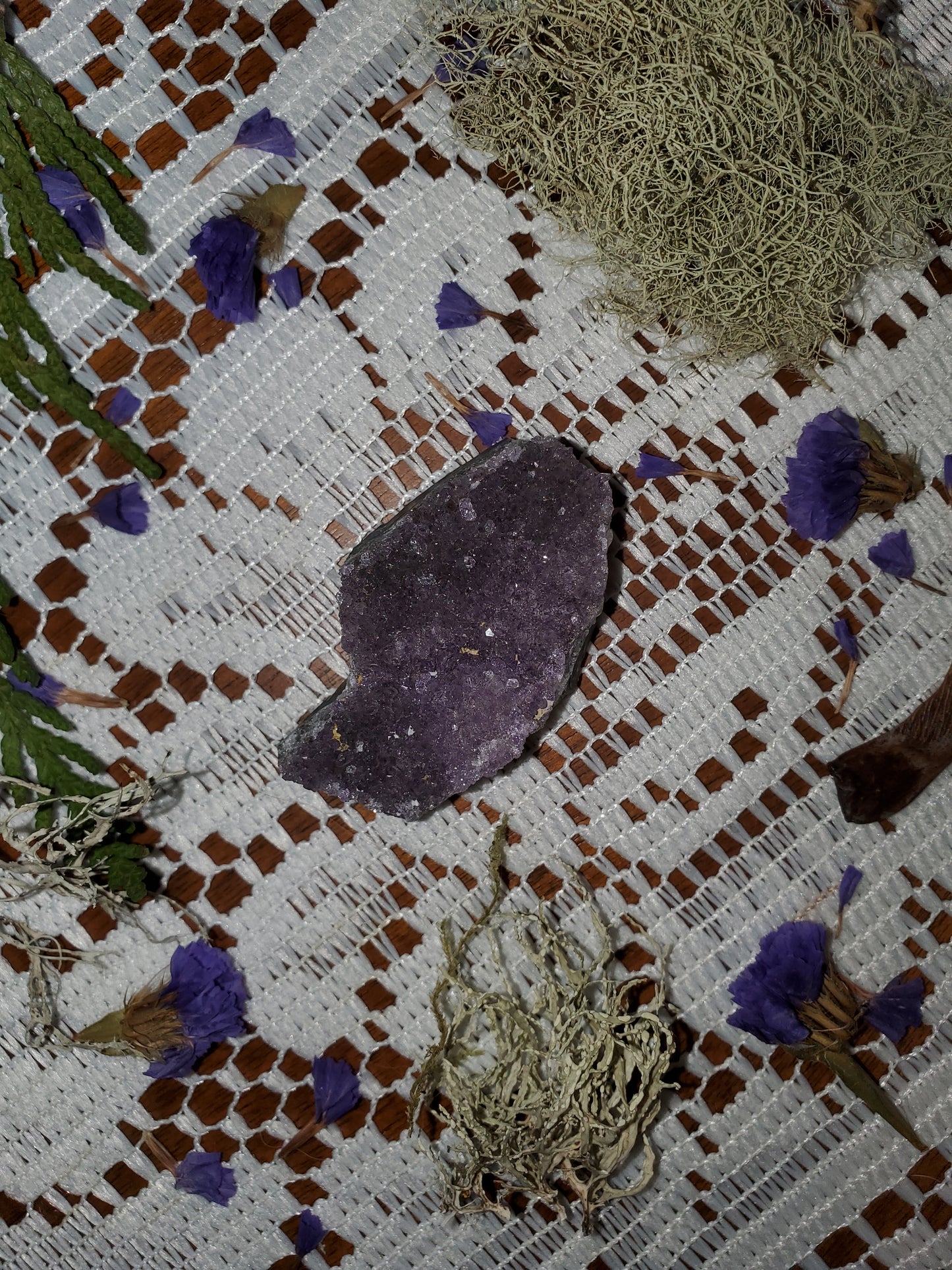 Rainbow Amethyst clusters