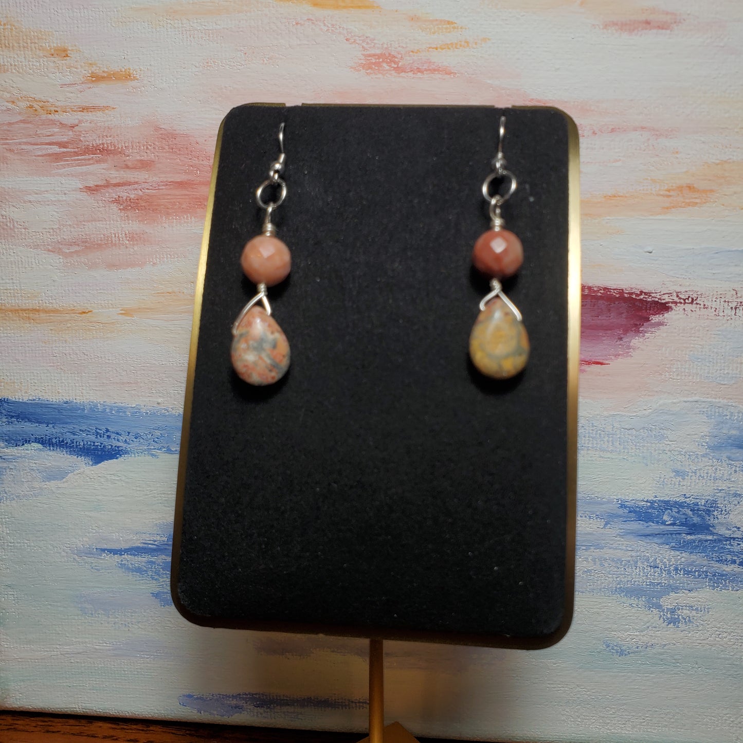 Leopardskin Jasper w/ red adventurine