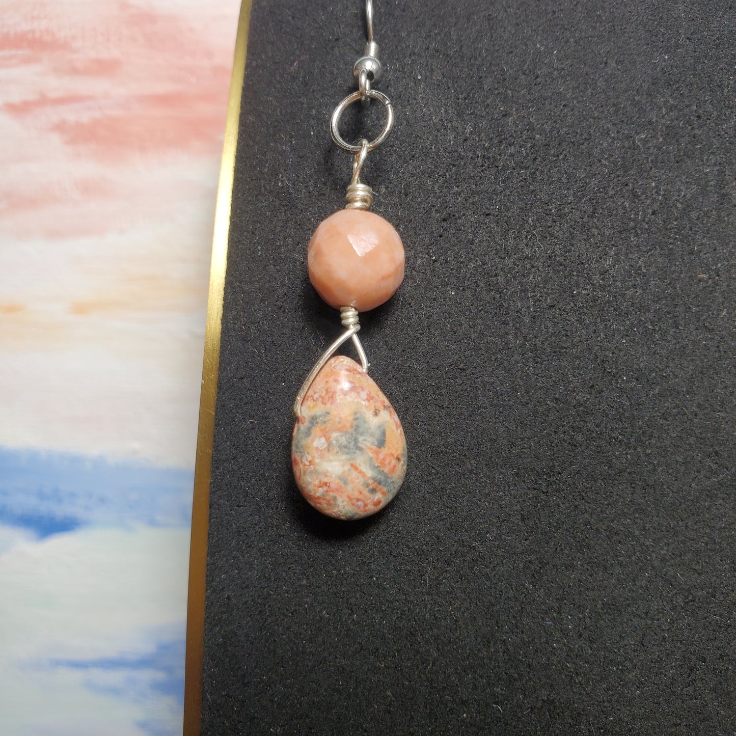 Leopardskin Jasper w/ red adventurine