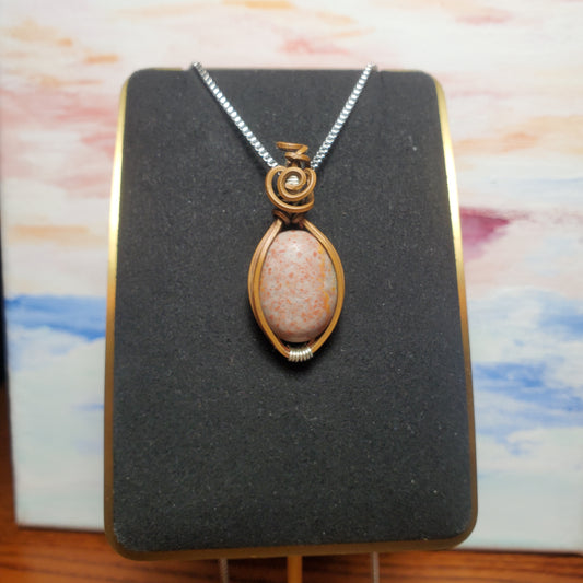 Jasper Copper Wire Wrapped Gem