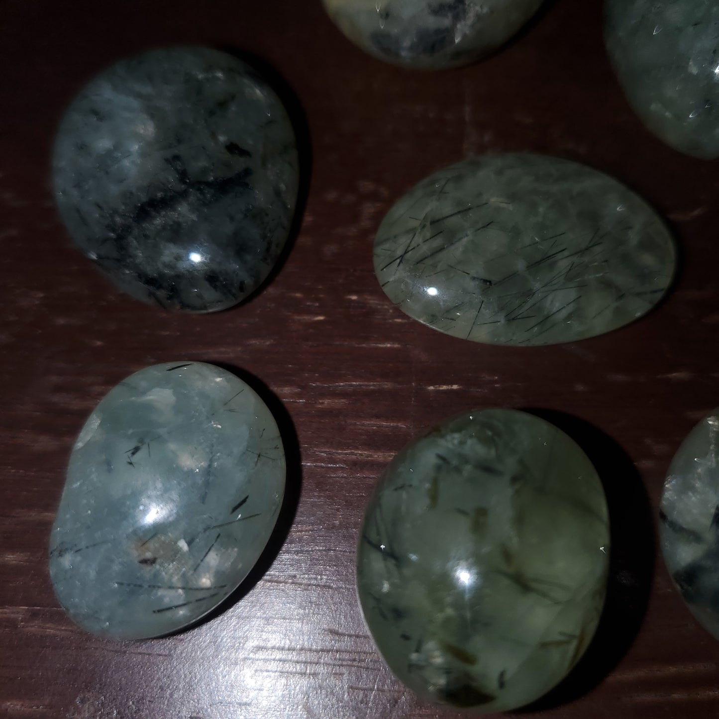 Prehnite with Epidote Tumbles