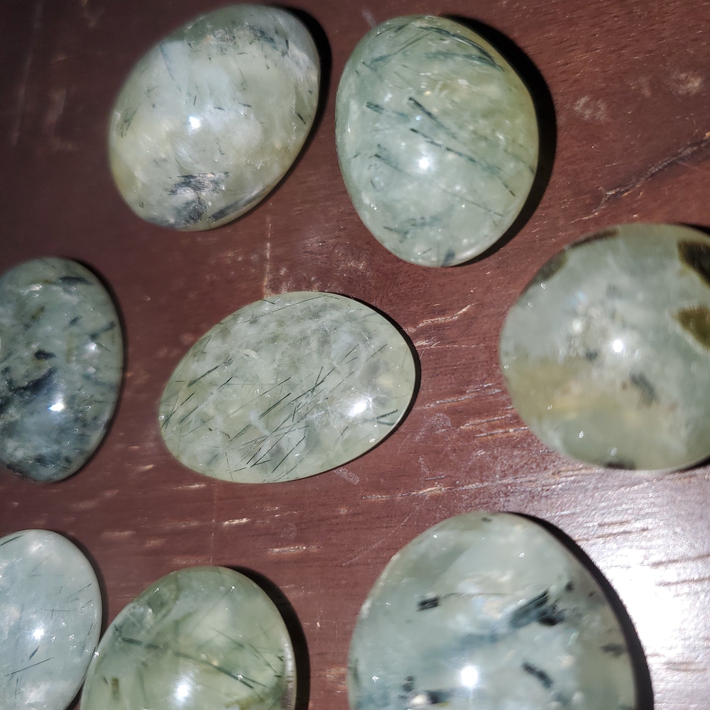 Prehnite with Epidote Tumbles