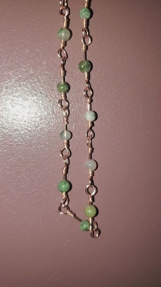 Moss Agate Chain